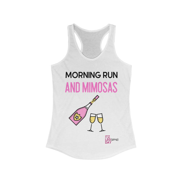 Morning Run & Mimosas Racerbank Tank | ITZ LEG DAY