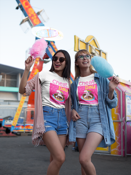 'Cheat Day' Unicorn Donut Lounge Tee | ITZ LEG DAY