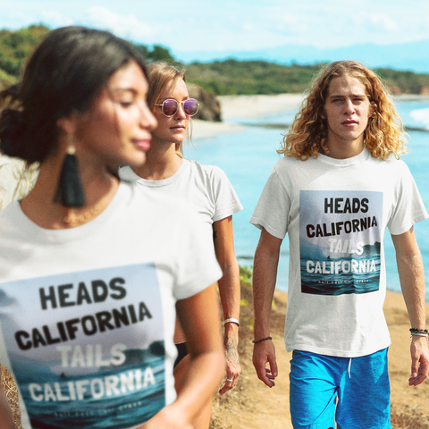 'Heads California, Tails California' Tidal Wave Tee