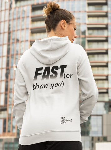 FAST(er than you) Ombre Racer Hoodie | ITZ LEG DAY