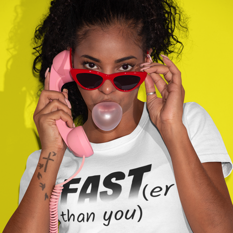FAST(er than you) Ombre Racer Tee | ITZ LEG DAY