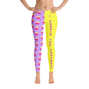 Cardio For Cupcakes Leggings - Itz Leg Day