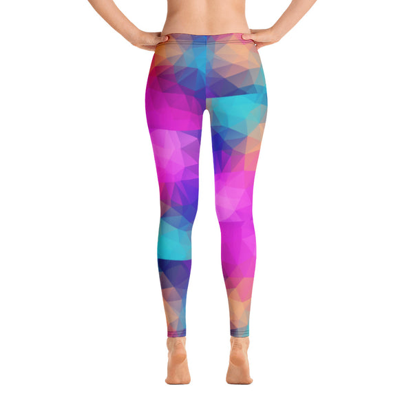 Kaleidoscope Geometric Color-Block Leggings | ITZ LEG DAY - Itz Leg Day