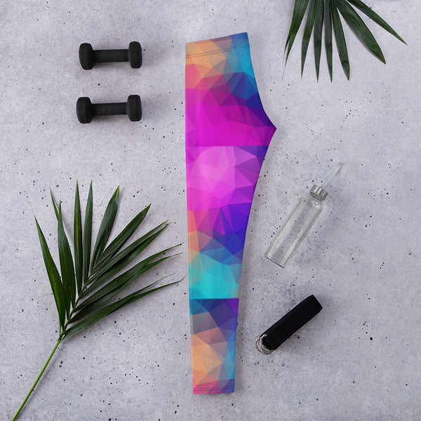 Kaleidoscope Geometric Color-Block Leggings | ITZ LEG DAY - Itz Leg Day