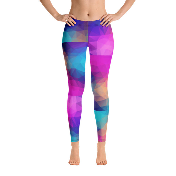 Kaleidoscope Geometric Color-Block Leggings | ITZ LEG DAY - Itz Leg Day