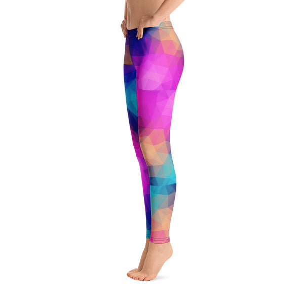 Kaleidoscope Geometric Color-Block Leggings | ITZ LEG DAY - Itz Leg Day