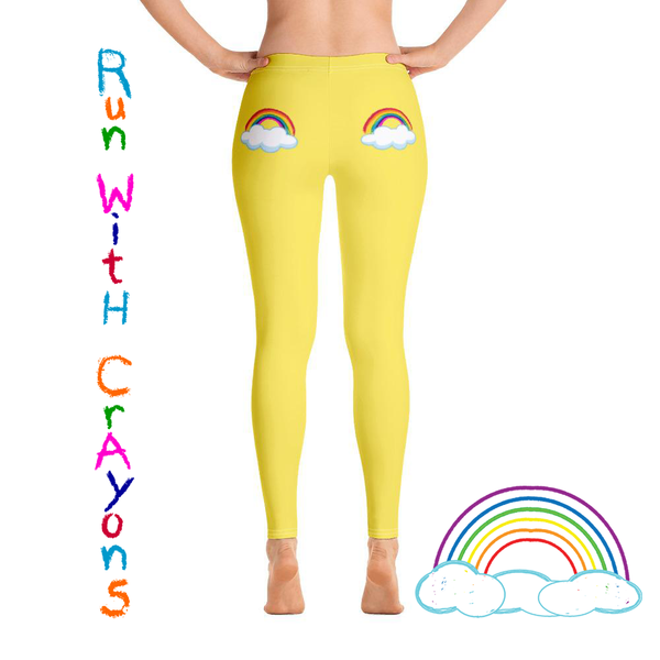 'Run With Crayons', Rainbow Leggings | ITZ LEG DAY