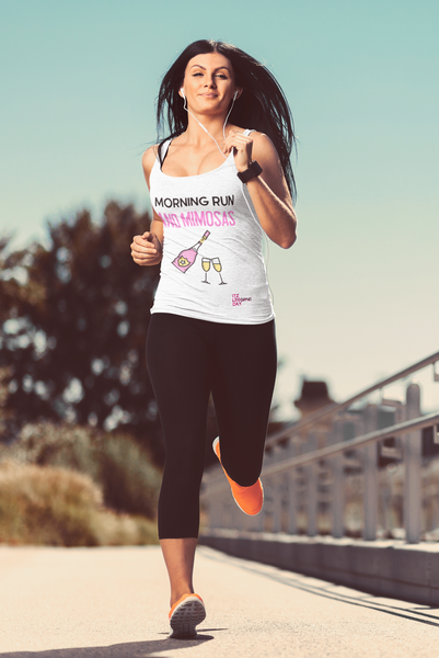 Morning Run & Mimosas Racerbank Tank | ITZ LEG DAY